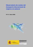 Portada de Observatorio de costes del transporte discrecional de viajeros en autocar. Nº 44, enero 2026