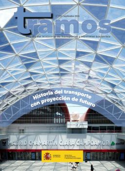 Portada de Revista del Ministerio de Transportes y Movilidad Sostenible, n.º 772 septiembre  2026  - Historia del transporte con proyección de futuro